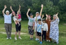 В селе Екатериновка Путятинского округа прошли веселые старты